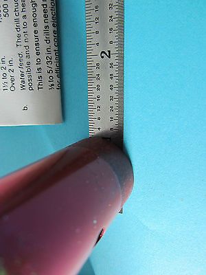 OPTICAL TOOL GLASS DIAMOND DRILL 1" DIAMETER MADE IN ENGLAND OPTICS BIN#30-03