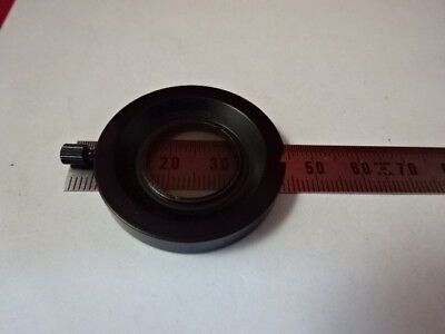 BAUSCH LOMB POL POLARIZER LENS MICROSCOPE PART OPTICS AS PICTURED &AM-A-09