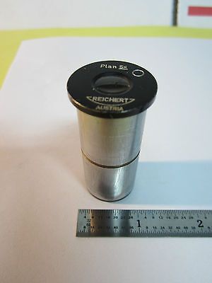 MICROSCOPE PART EYEPIECE REICHERT AUSTRIA PLAN 5X OPTICS BIN#24-50-1