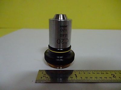 MICROSCOPE PART OBJECTIVE OLYMPUS C 20X  OPTICS #X1-40