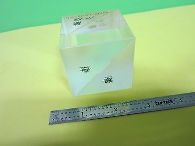 OPTICAL LARGE BEAM SPLITTER CUBE MIL SPEC LASER OPTICS BIN#E5-08