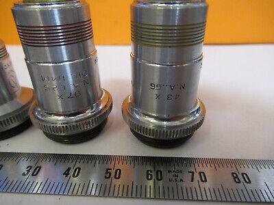 LOT 3 EA SPENCER AO OBJECTIVES LENSES MICROSCOPE PART AS PICTURED P3-A-94