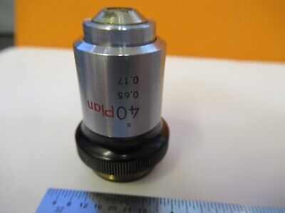 NIKON JAPAN OBJECTIVE PLAN 40X OPTICS MICROSCOPE PART AS PICTURED &FT-1-A-27