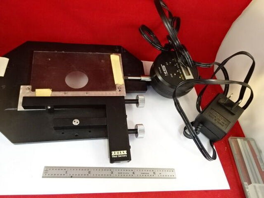 ZEISS GERMANY STAGE SPI MICROMETER SPECIMEN TABLE MICROSCOPE PART &79-24