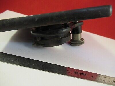 ANTIQUE BRASS STAGE + CONDENSER SPENCER BUFFALO MICROSCOPE PART AS PIC &FT-5-194