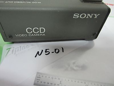 MICROSCOPE INSPECTION VIDEO CAMERA CCD SONY SSC-D5 OPTICS AS IS BIN#N5-01