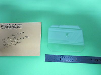 OPTICAL FLAT GLASS CUT CORNERS LASER OPTICS BIN#8M