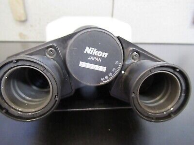 NIKON JAPAN BINOCULAR HEAD OPTICS MICROSCOPE PART AS PICTURED &5M-A-28