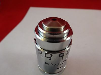 MICROSCOPE PART OBJECTIVE LEITZ PL 32X OPTICS AS IS BIN#K8-B-08