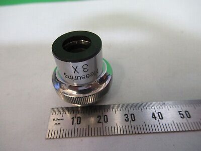 UNITRON MEASURING 3X LENS OBJECTIVE OPTICS MICROSCOPE PART AS PICTURED #R7-B-56