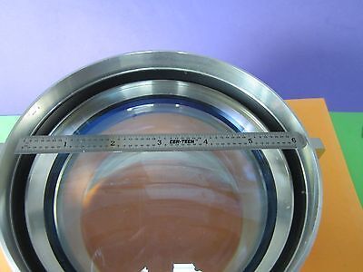 OPTICAL HUGE CONVEX CONCAVE MOUNTED LENS MIL SPEC LASER OPTICS AS PICTURED BN#36