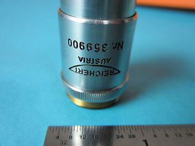 OPTICAL MICROSCOPE PART OBJECTIVE REICHERT AUSTRIA FLUOTAR 45X OPTICS BIN#D2-22