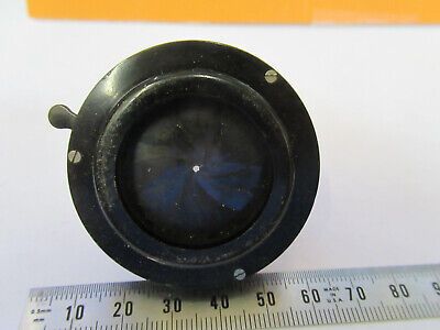 ANTIQUE SPENCER AO CONDENSER + IRIS OPTICS MICROSCOPE PART AS PICTURED P4-A-77