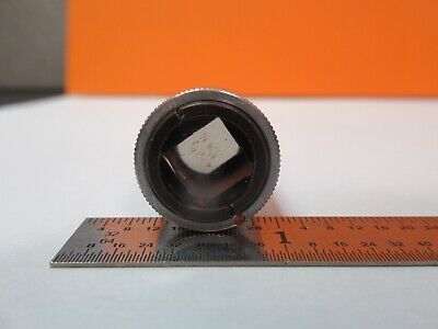 ANTIQUE POLARIZER CRYSTAL LENS LEITZ OPTICS MICROSCOPE PART AS PICTURED &7B-B-68