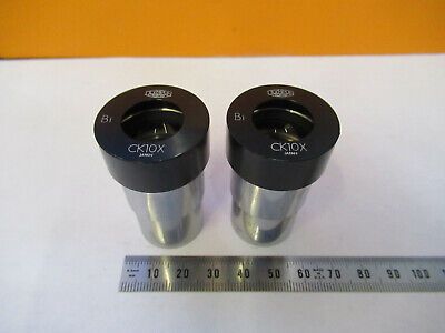 OLYMPUS JAPAN EYEPIECE CK10X OCULAR PAIR MICROSCOPE PART AS PICTURED &P4-A-45