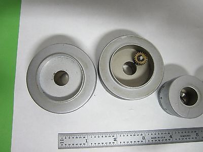 MICROSCOPE PART KNOBS SET POLYVAR LEICA REICHERT OPTICS AS IS BIN#N9-11