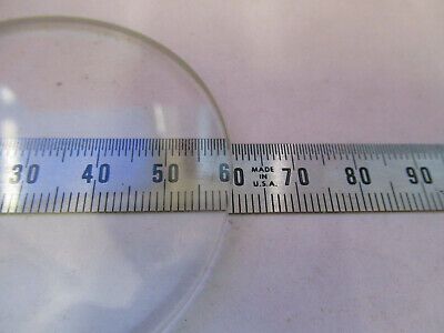 OPTICAL GLASS STAGE PLATE MICROSCOPE PART OPTICS AS PICTURED #93-A-32