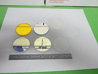 OPTICAL FILTERS [lot of seven pieces as pictured] LASER OPTICS AS IS BIN#Q7-66