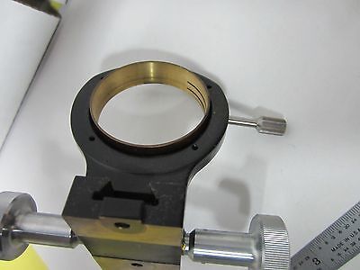 MICROSCOPE CONDENSER  HOLDER WILD BRASS HEERBRUGG SWISS   BIN#N1-W-07