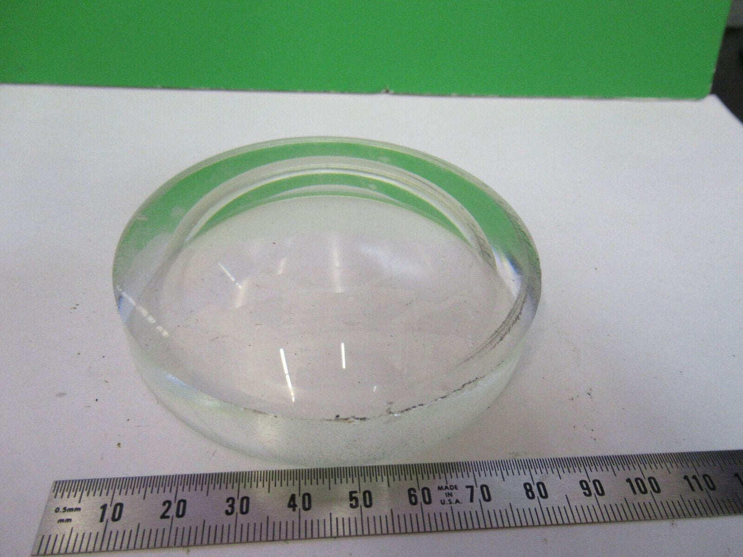 OPTICAL LARGE CONVEX CONCAVE GLASS LENS LASER OPTICS AS PICTURED &W5-B-69