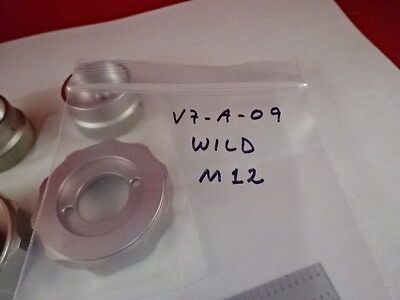 WILD SWISS M12 KNOBS SET MICROSCOPE PART AS IS &V7-A-09