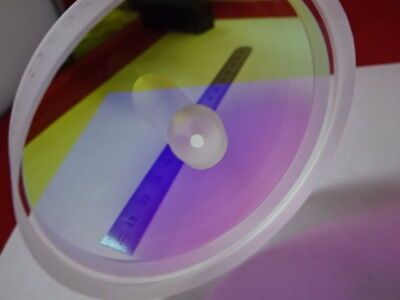 OPTICAL FLAT FUSED SILICA 3" DIA DICHROIC MIRROR HOLLOWED LASER OPTICS &6-A-29B