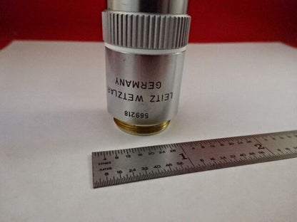 MICROSCOPE PART OBJECTIVE LEITZ GERMANY FLUOTAR 100X INFINI OPTICS AS IS #F2-A-9