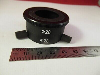 ADAPTER 28mm DIAMETER UNKNOWN MAKER MICROSCOPE PART AS PICTURED &8-A-86