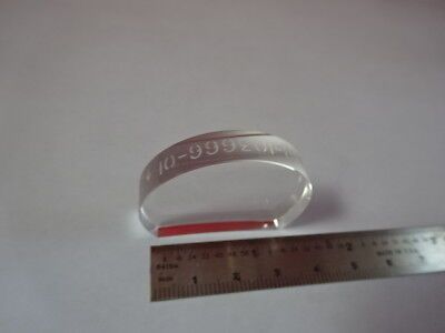 OPTICAL FUSED SILICA ZYGO TRUNCATED LENS OPTICS AS IS #91-07