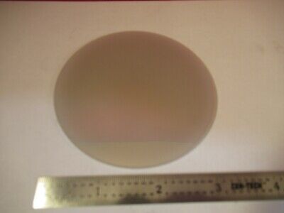 OPTICAL GLASS PLATE ROUND TRANSLUCENT OPALESCENCE OPTICS AS PICTURED &FT-6-73