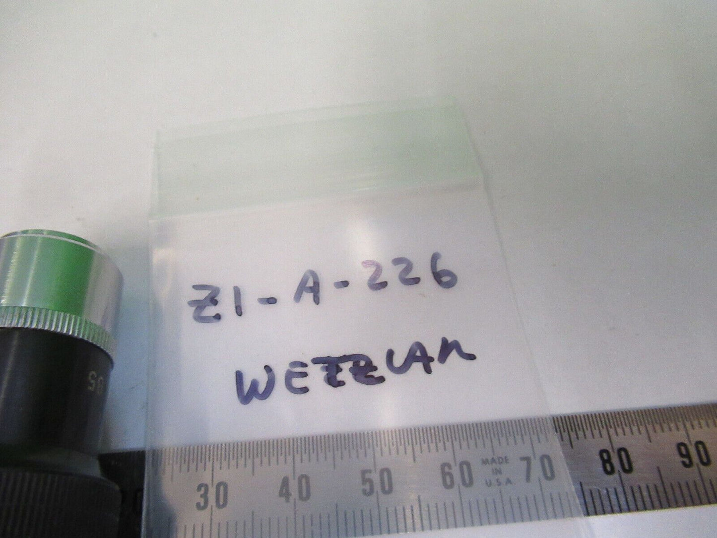 WETZLAR OBJECTIVE 45X LENS OPTICS  MICROSCOPE PART AS PICTURED &Z1-A-226