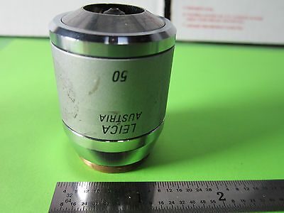 LEICA MICROSCOPE OBJECTIVE NOMARSKI 50X FLUOR INFINITY DIC IK EPI OPTICS B#A9-27