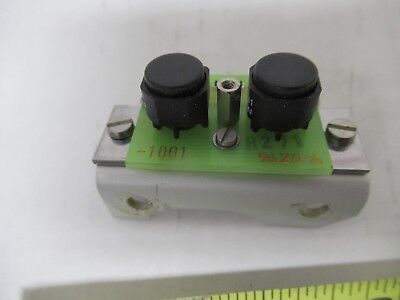 ZEISS AXIOTRON GERMANY SWITCHES BOARD MICROSCOPE PART AS PICTURED &FT-3-25