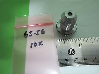 MICROSCOPE PART OBJECTIVE SPENCER 10X OPTICS AS IS BIN#65-56