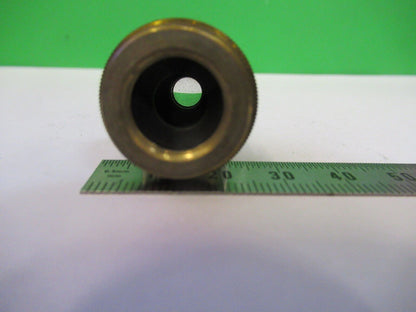 ANTIQUE BRASS ERNST LEITZ "6" OBJECTIVE MICROSCOPE PART AS PICTURED #R1-B-10