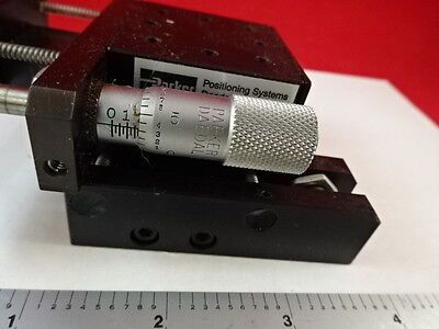 OPTICAL POSITIONER PARKER DAEDAL SLIDE MICROMETER LASER OPTICS AS IS BIN#L2-B-ii