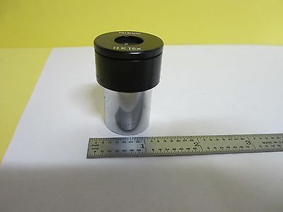 MICROSCOPE PART NIKON JAPAN EYEPIECE HK 15X OPTICS AS IS BIN#L7-M-12