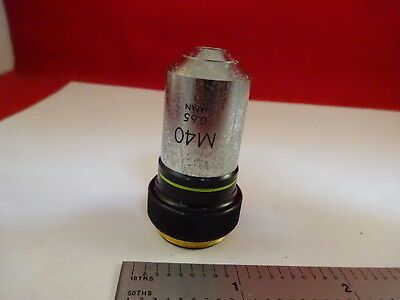 MIKROSKOPTEIL OLYMPUS JAPAN OBJECTIVE M40 40X OPTICS AS IS #21-A-14