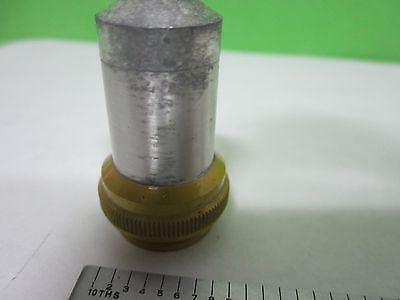 FOR PARTS MICROSCOPE PART OBJECTIVE ALUMINUM BAUSCH LOMB 40X OPTICS BIN#S8-14