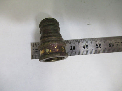 ANTIQUE BRASS MINI UK OBJECTIVE OPTICS MICROSCOPE PART AS PICTURED R2-B-89