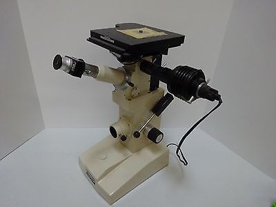 MICROSCOPE UNITRON NEOMET  STAGE INVERTED METALLOGRAPH JAPAN OPTICS AS IS #TB-4