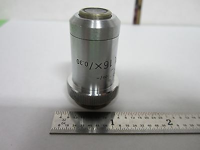 MICROSCOPE OBJECTIVE LEITZ PL 16X GERMANY OPTICS AS IS BIN#M3-89