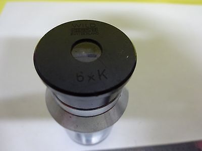 MICROSCOPE PART EYEPIECE WILD HEERBRUGG SWISS 6xK OPTICS AS IS BIN#W9-33