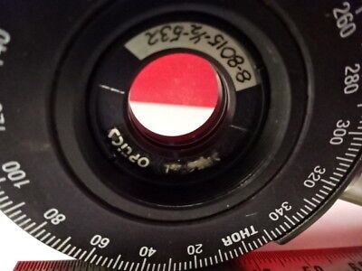 OPTICAL NEWPORT MOUNT ROTATABLE + RESEARCH LENS LASER PRO OPTICS AS IS &S8-B-14