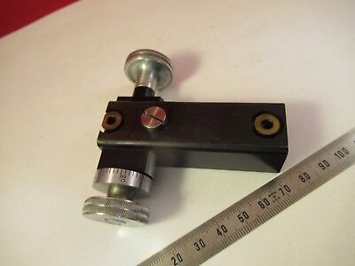 LEITZ WETZLAR GERMANY POL STAGE MICROMETER MICROSCOPE PART AS PICTURED &FT-4-63