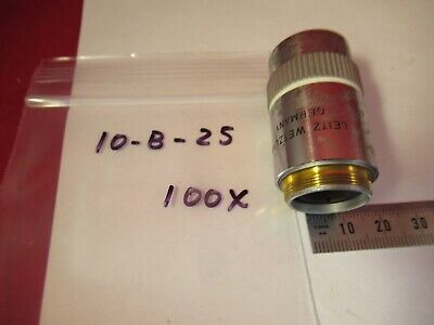 LEITZ OBJECTIVE 100X INFINITY NPL OPTICS MIKROSKOPTEIL WIE ABGEBILDET #10-B-25