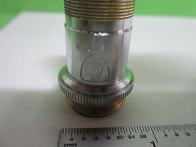 MICROSCOPE PART OBJECTIVE SPENCER USA 45X OPTICS AS IS BIN#S6-06