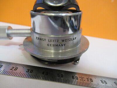 ANTIQUE ERNST LEITZ WETZLAR CONDENSER + IRIS MICROSCOPE PART AS PICTURED P3-A-90