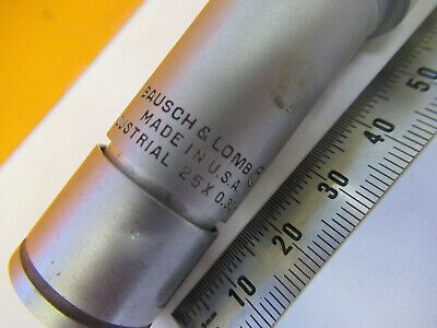 INDUSTRIAL LWD BAUSCH LOMB OBJECTIVE 25X MICROSCOPE PART AS PICTURED #P9-FT-03