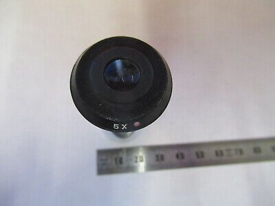 BAUSCH LOMB 5X EYEPIECE LENS OPTICS VINTAGE MICROSCOPE PART AS PICTURED &FT-5-M